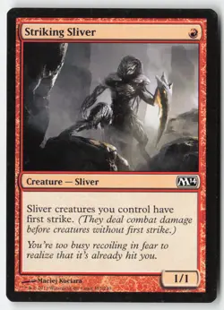 MTG - Striking Sliver #157 - Regular - M14 Magic 2014 - Image 1