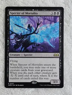 MTG Specter of Mortality - Wilds of Eldraine #107 Magic Gathering Card Rare NM - Image 1