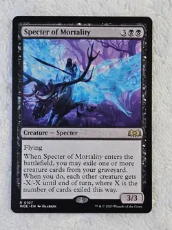 MTG Specter of Mortality - Wilds of Eldraine #107 Magic Gathering Card Rare NM - Image 2