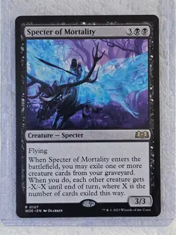 MTG Specter of Mortality - Wilds of Eldraine #107 Magic Gathering Card Rare NM - Image 5