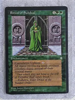 MTG Ritual of Subdual - Ice Age (ICE) 1995 Magic the Gathering Card Rare LP - Image 4