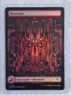 MTG Mountain #275 FOIL Full Art Murders at Karlov Manor Magic Card Land NM - Image 4