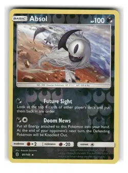 Absol 81/145 Holo Holo Rare Guardians Rising Pokemon Reverse Holo Near Mint - Image 1