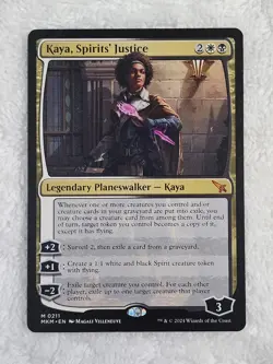 MTG Kaya, Spirits' Justice #211 Murders at Karlov Manor Card Mythic NM - Image 1