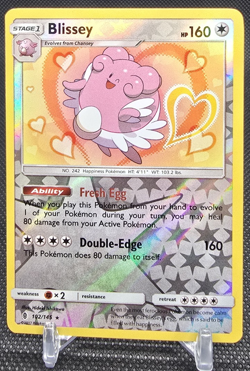 Pokemon Blissey 160HP 102/145 Sm-Guardians Rising Reverse Holo Rare Ability - Image 1