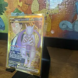 2025 Pokemon Destined Rivals Team Rocket's Mewtwo ex #240/182 - Image 2