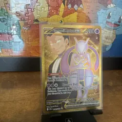 2025 Pokemon Destined Rivals Team Rocket's Mewtwo ex #240/182 - Image 3