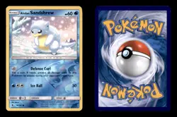 ALOLAN SANDSHREW 19/145 C GUARDIANS RISING POKEMON REVERSE HOLO NM/M - Image 3