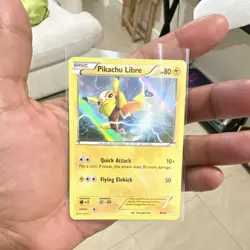 Pokemon Pikachu Libre Holo Common 30/30 XY Trainer Kit 80 HP Quick Attack - Image 1