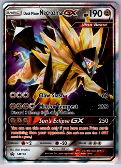 Pokemon Dusk Mane Necrozma GX Black Star Promo SM102 NM - Image 1