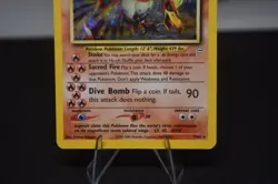 2000 Pokemon, HUGE SWIRL, Neo Revelation Ho-Oh Holo 7/64 - Vintage WOTC, HEAVY P - Image 4