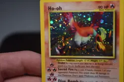 2000 Pokemon, HUGE SWIRL, Neo Revelation Ho-Oh Holo 7/64 - Vintage WOTC, HEAVY P - Image 5