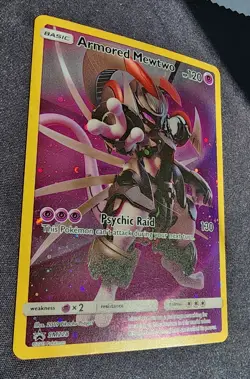 Pokemon TCG Armored Mewtwo SM228 Black Star Promos Holo 2019 MP - Image 4