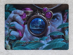MTG Undergrowth Recon Art Card #16 Murders at Karlov Manor Gold Signature NM - Image 1
