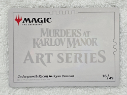 MTG Undergrowth Recon Art Card #16 Murders at Karlov Manor Gold Signature NM - Image 3