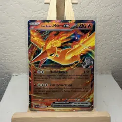 Team Rocket's Moltres EX 31/182 Destined Rivals Holo Pokemon TCG - Image 1