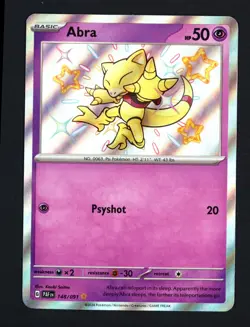 Abra 148/091 SV: Paldean Fates Shiny Rare Pokemon TCG - Image 1