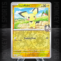 Pokemon Destined Rivals - Ethan's Pichu - 071/182 REVERSE HOLO MINT - Image 1