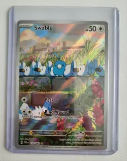 Pokemon TCG Swablu Paradox Rift 213/182 Holo Illustration Rare - Image 5