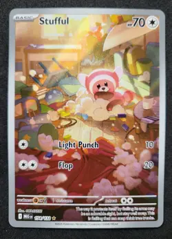 Pokemon Stufful Illustration Rare Me01: Mega Evolution 154/132 Full Art Holo - Image 1