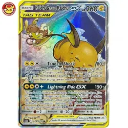Raichu Alolan Raichu GX AC3a 224/205 SR SA Alt Art GG End Pokemon TCG Indonesia - Image 1