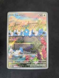 NM Swablu (213/182) Illustration Rare - Pokemon TCG Paradox Rift - Image 1
