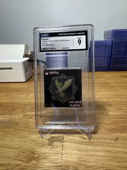 CGC 9 Pidgeotto 24k Gold Plated Pokemon Sticker Korean Striking Popping Candy - Image 1