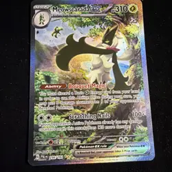 Pokemon TCG Meowscarada EX 256/193 Paldea Evolved - Image 1