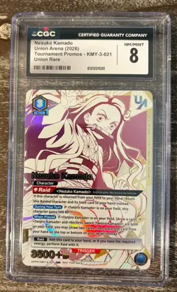 Union Arena Nezuko Kamado Rare Battle Promo Demon Slayer Vol 2 English CGC 8 - Image 1
