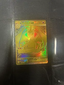 Mega Charizard Y EX No. 294/217 Ascended Heroes Pokemon Card Gold - Image 1
