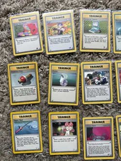 Vintage Non Halo Pokemon Card Lot 29 Trainer Misty’s Wrath Golbat Fossil Flute - Image 2