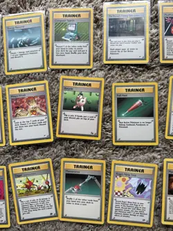Vintage Non Halo Pokemon Card Lot 29 Trainer Misty’s Wrath Golbat Fossil Flute - Image 3