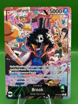 Brook OP15-022 L Parallel Adventure on KAMI's Island ONE PIECE Card English - Image 1