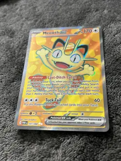 Pokemon TCG Meowth Ex 107/088 Perfect Order Ultra Rare Holo NM Card - Image 2