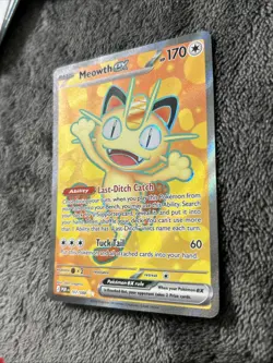 Pokemon TCG Meowth Ex 107/088 Perfect Order Ultra Rare Holo NM Card - Image 4