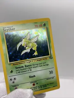 Pokemon Scyther TCG Jungle Set Holo Rare Card 10/64 Vintage - Image 5