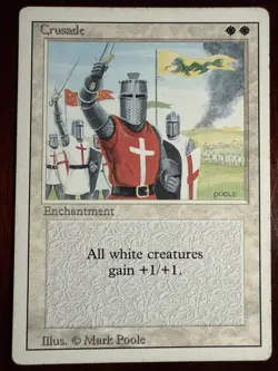MTG Magic: The Gathering - Revised - Crusade LP (BANNED CARD) - Image 1