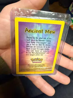 Ancient Mew SEALED Pokemon 2000 Movie Promo Holo Card - RARE Near Mint - Image 2