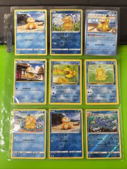 Pokemon Binder Collection Psyduck Cards WOTC Black & White Sun & Moon - Image 1