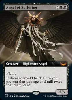 MTG - Angel of Suffering (Extended Art) [Streets of New Capenna] - Image 1