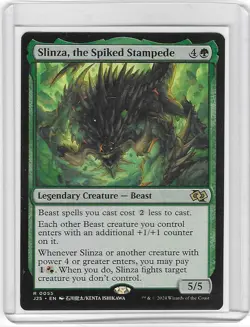 Slinza, the Spiked Stampede #55 R -NM - Magic the Gathering -Regular - MTG - Image 1