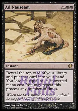 Ad Nauseam 1x FOIL ALA MTG Shards of Alara Rare MINT black - Image 1