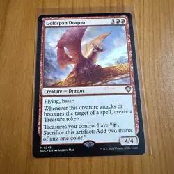 Goldspan Dragon - N/M - Secrets Of Strixhaven Magic The Gathering MTG - Image 1