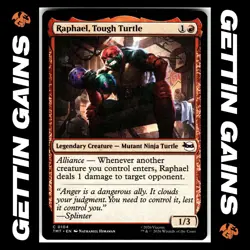 Raphael, Tough Turtle - 0104 - C - Non-Foil - TMNT - MTG - NM/M - Image 1