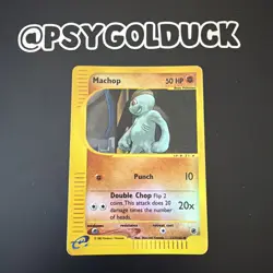 Pokemon TCG - Machop Reverse Holo 117/165 - Expedition - EXCELLENT condition A35 - Image 1