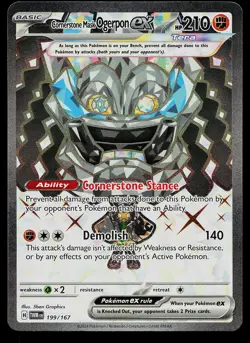 Pokemon Card - Cornerstone Mask Ogerpon ex Twilight Masquerade 199/167 - Image 1