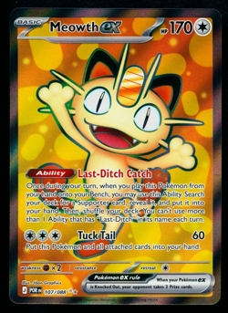 2026 POKEMON PERFECT ORDER MEOWTH EX 107/088 POR ULTRA RARE MINT - Image 1