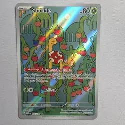 Pokemon TCG Shuckle 136/132 Me01: Mega Evolution Illustration Rare Holo 80 HP - Image 1