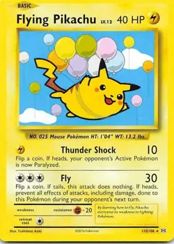 Pikachu 110/108 Pokemon Evolutions Secret Rare LP Pokemon TCG - Image 1