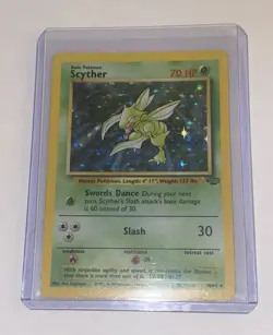 Pokemon TCG Scyther Jungle 10/64 Holo Unlimited Holo Rare - Image 1